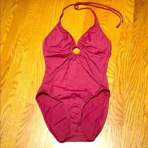 Maroon swimsuit size small